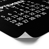 2024 Kalender voor het hele jaar - horizontaal - Z Poster (Hoek)