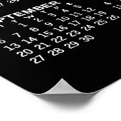 2024 Kalender voor het hele jaar - horizontaal - Z Poster (Hoek)