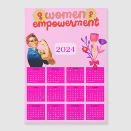 2024 Kalender - Vrouwen Empowerment Magnetische Ka