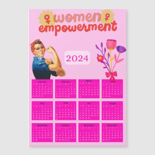 2024 Kalender - Vrouwen Empowerment Magnetische Ka
