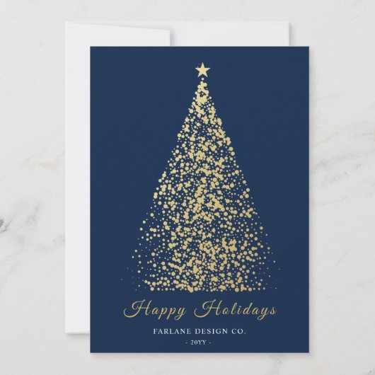 2024 Kalender Xmas Tree Business Logo Vakantie Kaa Kaart (Achterkant)