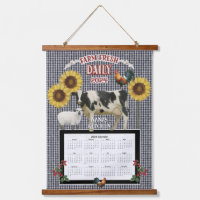 2024 Kalender Zonnebloem Nana Haan Koe Zwart Kunst