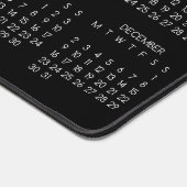 2024 Kalender Zwarte Kleur Achtergrond Bureaumat (Hoek)