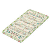 2024 Kalenderjaar Aangepast | Victoriaans art nouv Magneet (Linkerzijde)