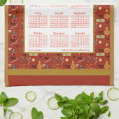 2024 Kalenderjaar van de Dragon Chinese favorieten Theedoek (Gevouwen)