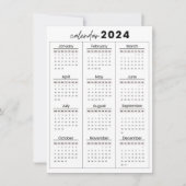 2024 kalenders volledig jaar kaart (Voorkant)