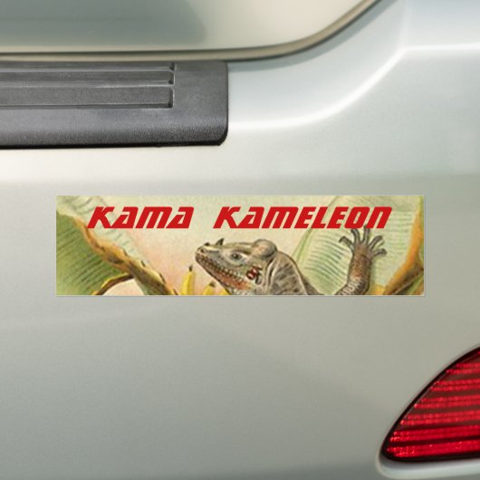 2024 KAMALA HARRIS kameleon CHAMELEON Lizard Bumpersticker (Op auto)
