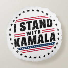 2024 Kamala Harris Mevrouw President USA Stem Rond Kussen