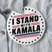 2024 Kamala Harris Mevrouw President USA Stem Ronde Button 6,0 Cm (In situ)