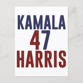 2024 Kamala Harris Mevrouw President USA Stemming Feestdagenkaart