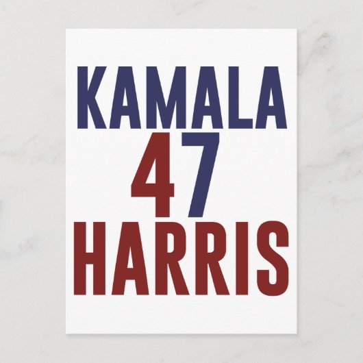 2024 Kamala Harris Mevrouw President USA Stemming Feestdagenkaart (Voorkant)