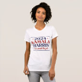 2024 Kamala Harris Presidentiële Campagne T-shirt (Voorkant volledig)