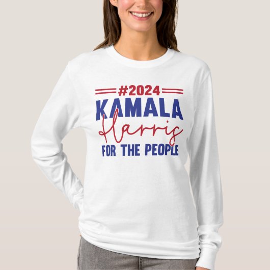 2024 Kamala Harris voor het volk T-shirt (Voorkant)