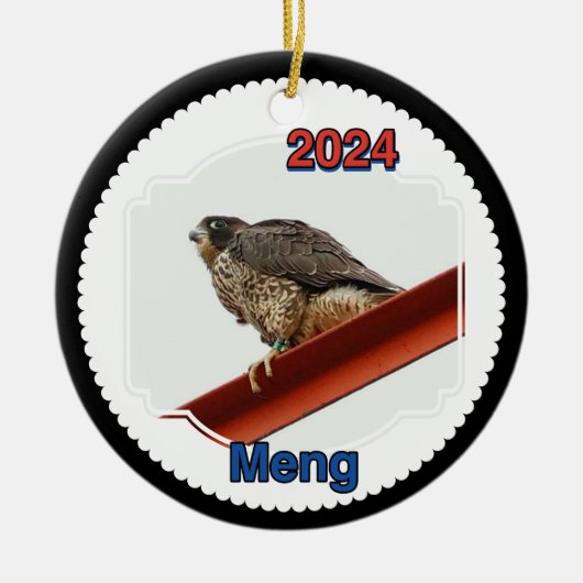 2024 Keramische Cirkel Ornament Meng (Voorkant)