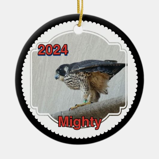 2024 Keramische Cirkel Ornament Mighty (Voorkant)