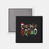 2024 Kerst Squad Grappig Xmas Tree Family Matchi Magneet (Voorkant / Achterkant)