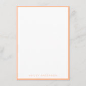 2024 Kleur van het Jaar: Peach Gepersonaliseerd Informatiekaartje (Voorkant)