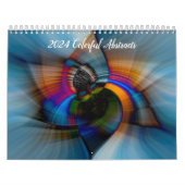 2024 Kleurrijke Abstracts Kalender (Hoes)
