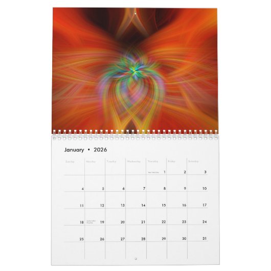 2024 Kleurrijke Abstracts Kalender (Jan 2026)