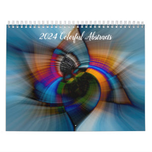 2024 Kleurrijke Abstracts Kalender