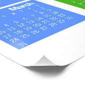 2024 Kleurrijke Kalender Perfect Poster (Hoek)