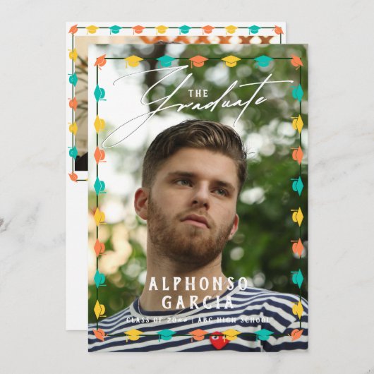 2024 Kleurrijke Mexicaanse Afstuderen aankondiging (Voorkant / Achterkant)