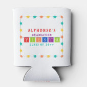 2024 Kleurrijke Mexicaanse Fiesta Graduation Party Blikjeskoeler (Achterkant)