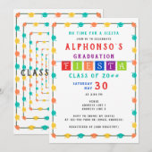 2024 Kleurrijke Mexicaanse Fiesta Graduation Party Kaart (Voorkant / Achterkant)