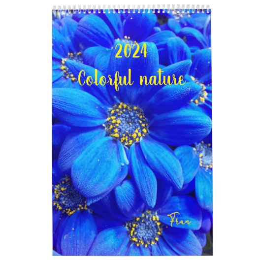 2024 kleurrijke natuurkalender kalender (Hoes)