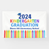 2024 Kleuterschool Afstuderen basisschool Spandoek (Horizontaal)