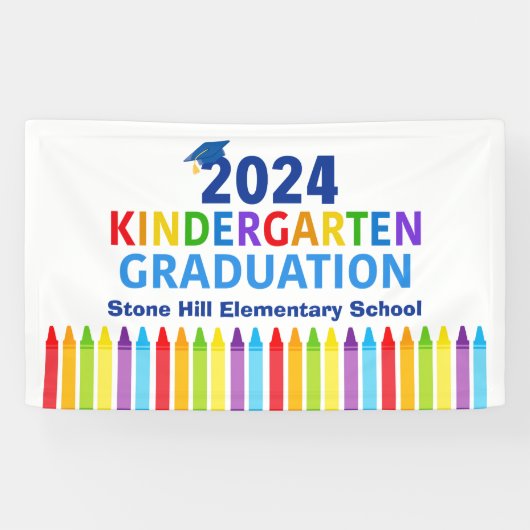 2024 Kleuterschool Afstuderen basisschool Spandoek (Horizontaal)