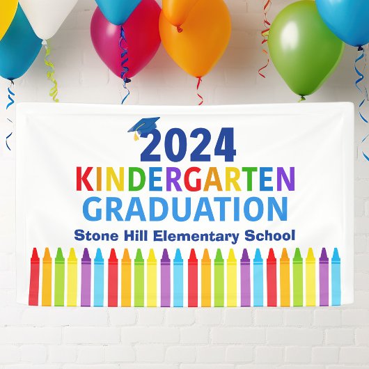 2024 Kleuterschool Afstuderen basisschool Spandoek