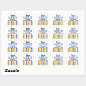 2024 Kleuterschool Afstuderen Custom School Party Vierkante Sticker (Vel)