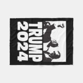 2024 kogelvrij teflon don rally schieten vuist pu fleece deken (Voorkant (Horizontaal))