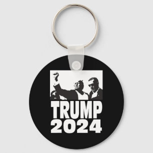 2024 kogelvrij teflon don rally schieten vuist pu sleutelhanger