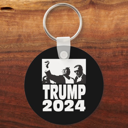 2024 kogelvrij teflon don rally schieten vuist pu sleutelhanger (Voorkant)