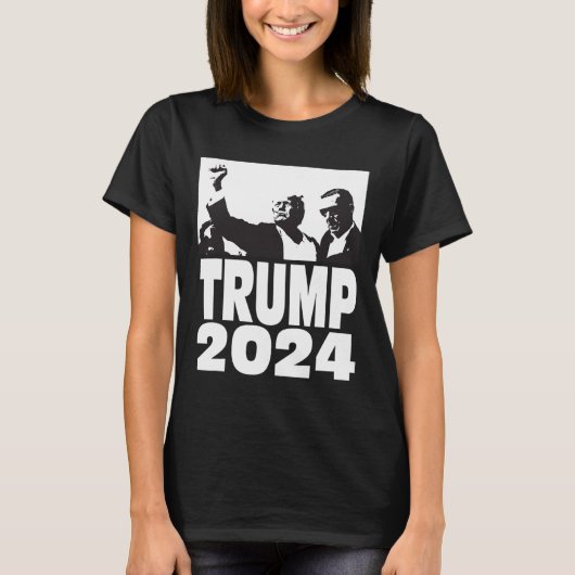 2024 kogelvrij teflon don rally schieten vuist pu t-shirt (Voorkant)