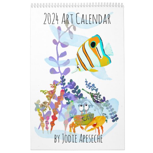 2024 Kunstkalender door Jodie Apeseche Kalender (Hoes)