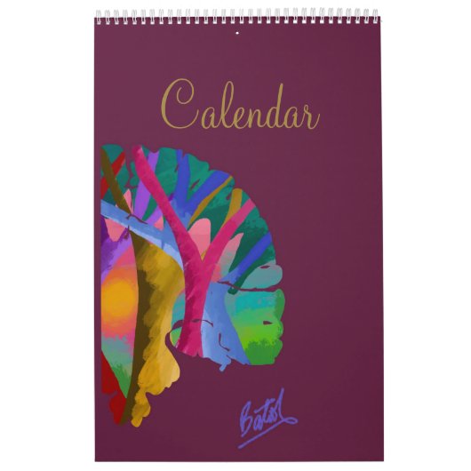 2024 Kunstkalender voor hersenen Kalender (Hoes)