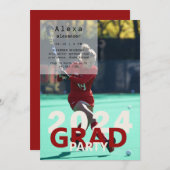 2024 Lacrosse fotoafstudeerfeest Kaart (Voorkant / Achterkant)