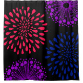 2024 LED licht gekleurd Douchegordijn (Voorkant)