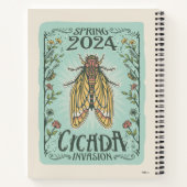 2024 Lente Cicada Invasie Notitieboek (Achterkant)