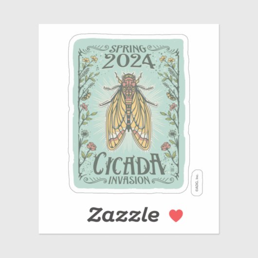 2024 Lente Cicada Invasie Sticker (Vel)