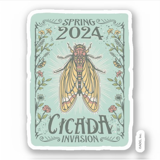 2024 Lente Cicada Invasie Sticker (Voorkant)