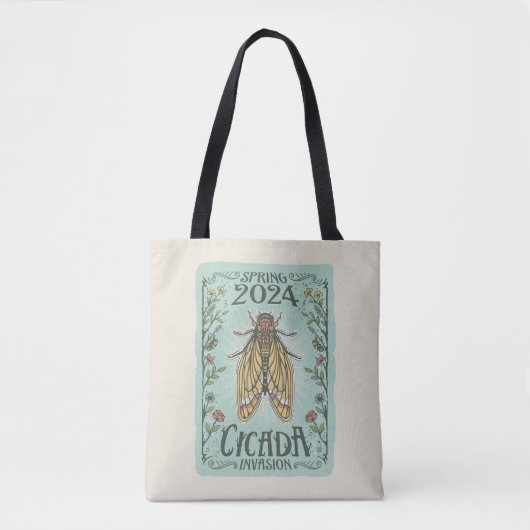2024 Lente Cicada Invasie Tote Bag (Voorkant)