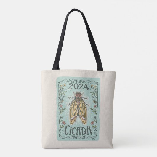2024 Lente Cicada Invasie Tote Bag (Achterkant)