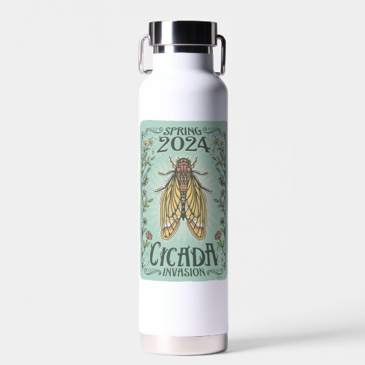 2024 Lente Cicada Invasie Waterfles (Voorkant)