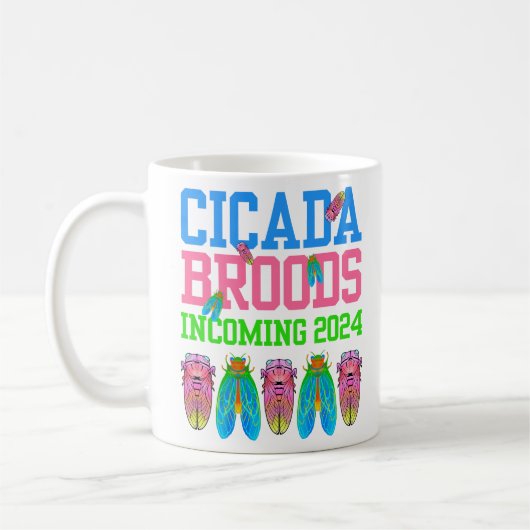 2024 Leuk CICADA BROEDJES INKOMEND Koffiemok (Links)