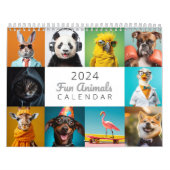 2024 Leuke dieren kalender (Hoes)