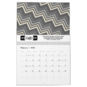 2024 Logo - Zakelijk cadeau - Interessante patrone Kalender (Feb 2026)